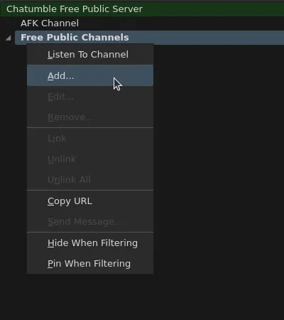 Add channel